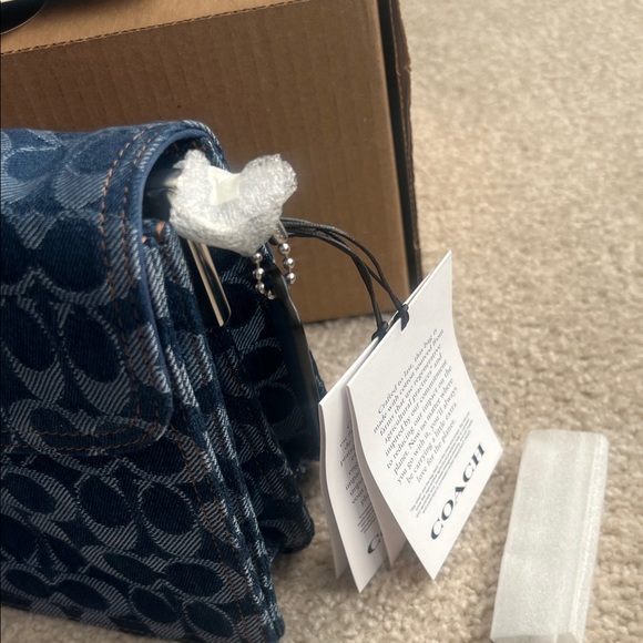 Coach Navy Signature Crossbody Bag - Picture 12 of 16